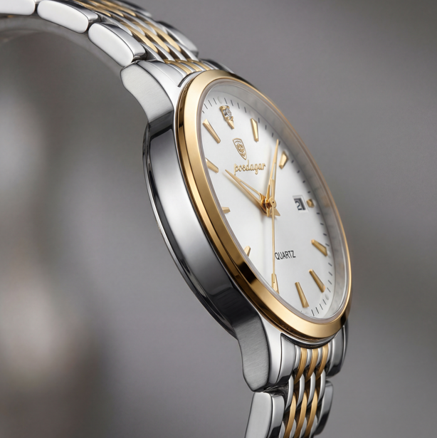 Reloj Poedagar Cuarzo Bicolor Clásico
