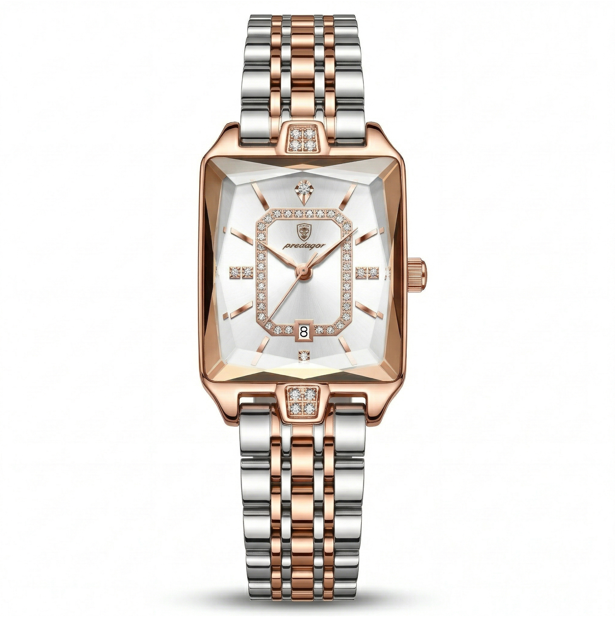 Reloj Poedagar Bicolor con Cristales