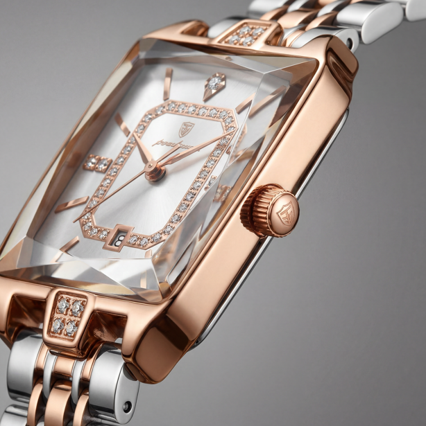 Reloj Poedagar Bicolor con Cristales