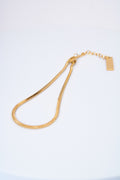 Pulsera cadena serpiente dorada — extensión ajustable