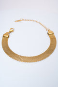 Pulsera malla múltiple dorada — extensión ajustable