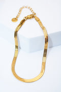 Pulsera serpiente dorada — ajustable con extensión