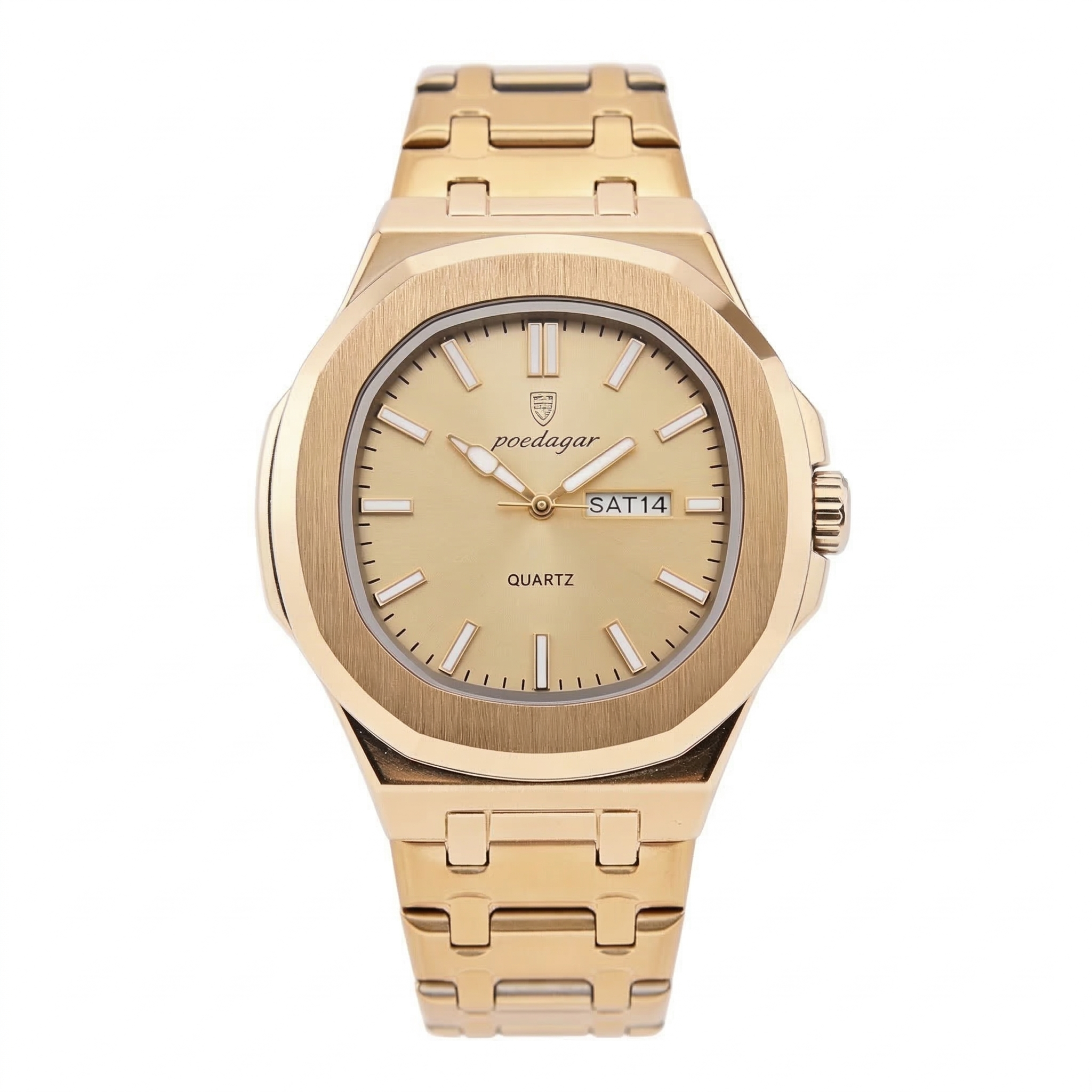 Reloj Poedagar Cuarzo Dorado