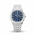 Reloj Poedagar Cuarzo Acero Esfera Azul