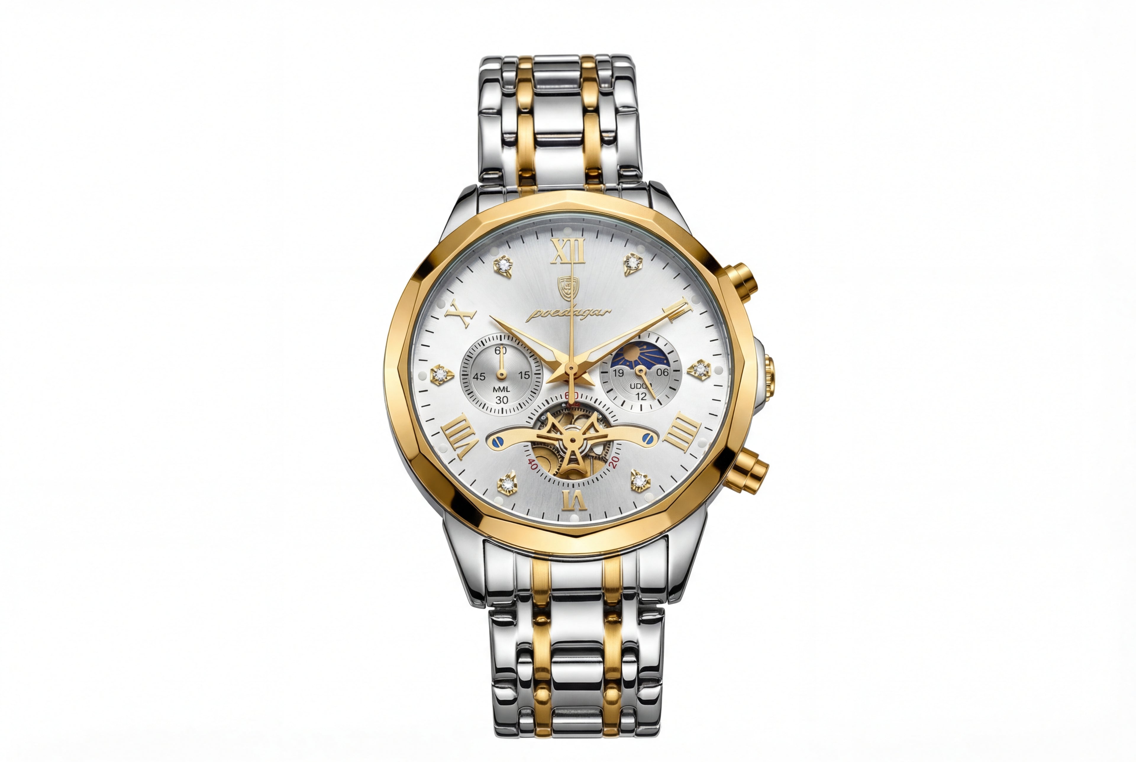 Reloj Poedagar Bicolor Multifunción