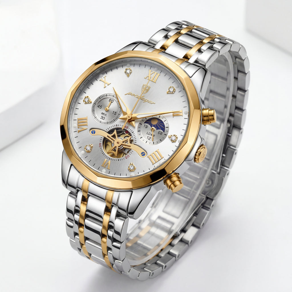 Reloj Poedagar Bicolor Multifunción