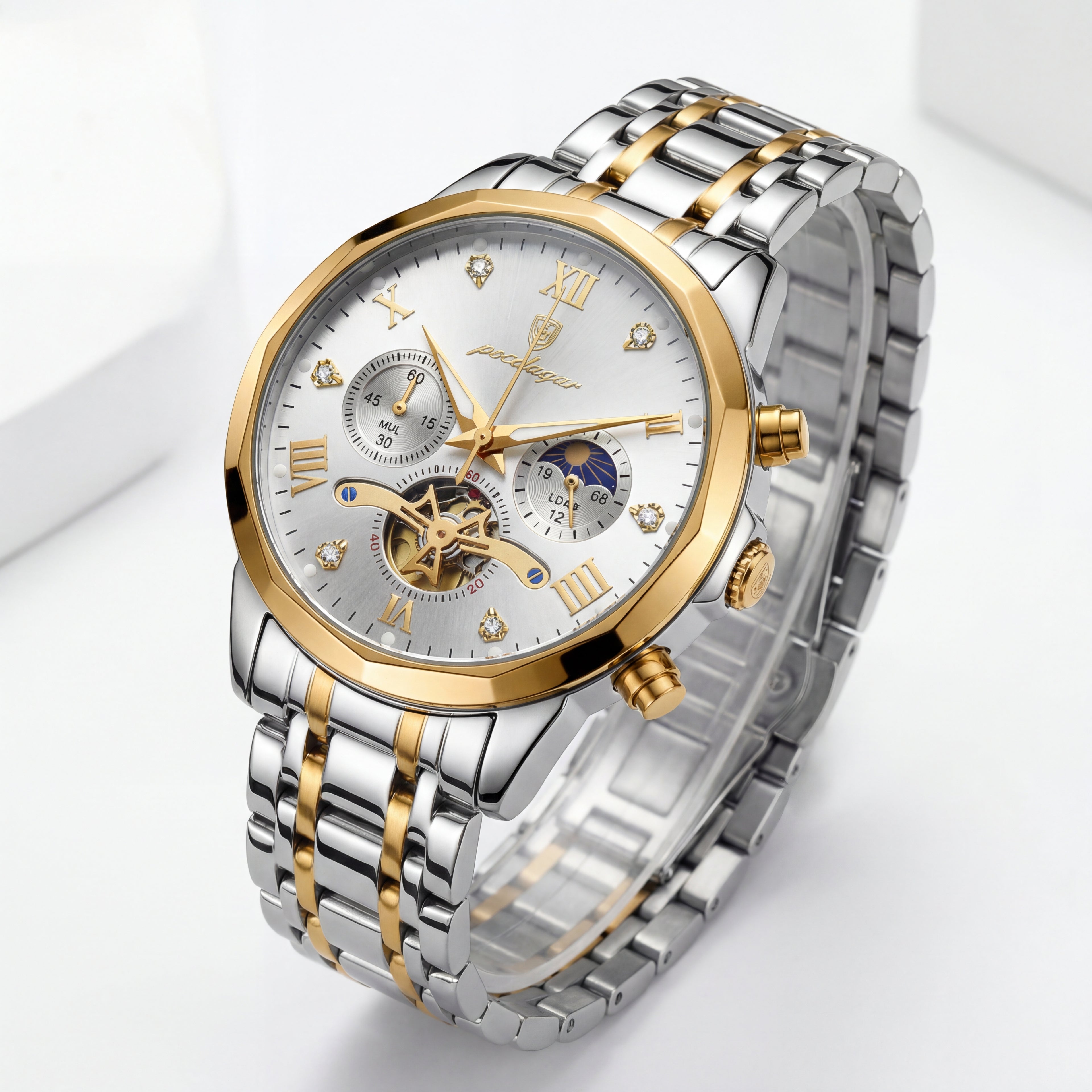 Reloj Poedagar Bicolor Multifunción
