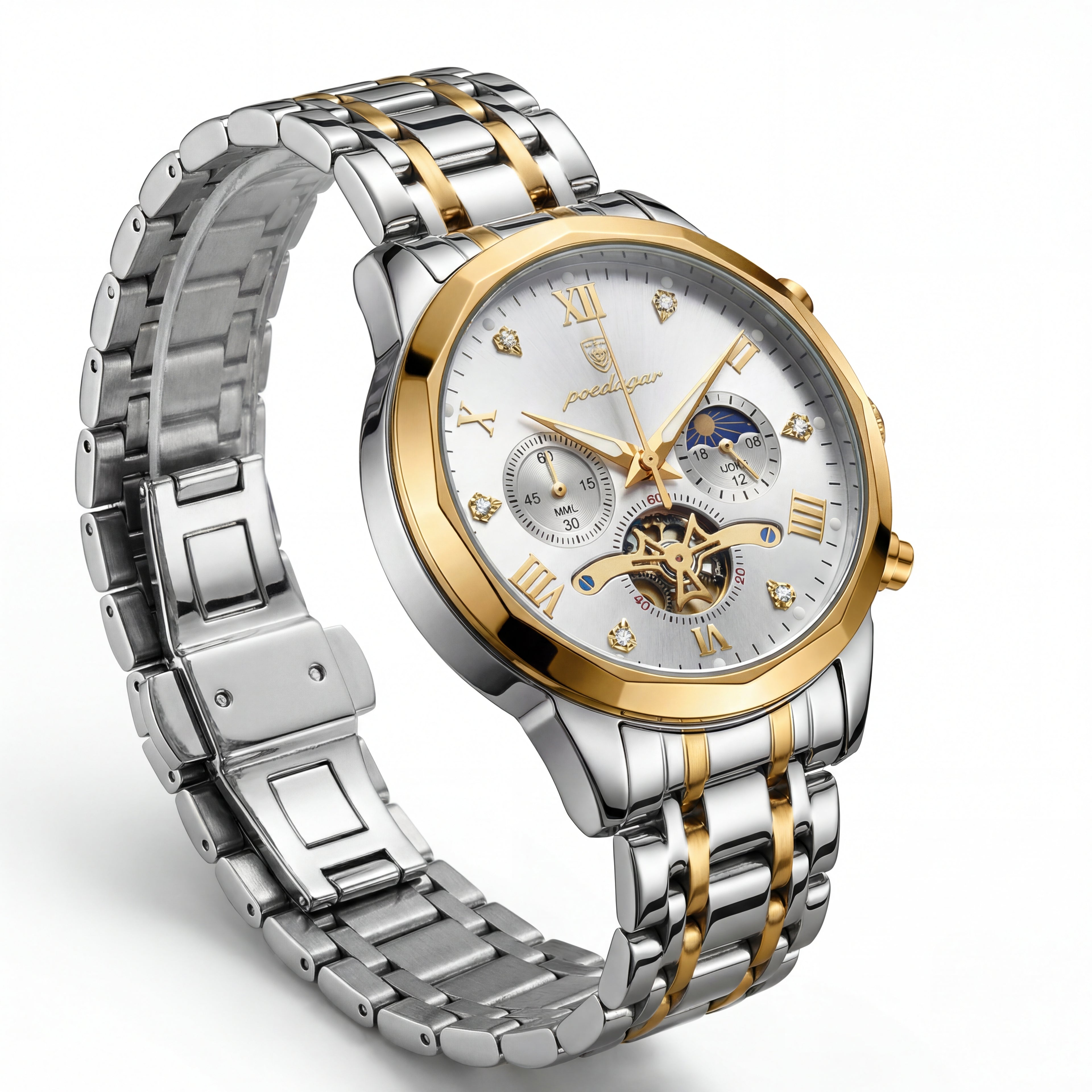Reloj Poedagar Bicolor Multifunción