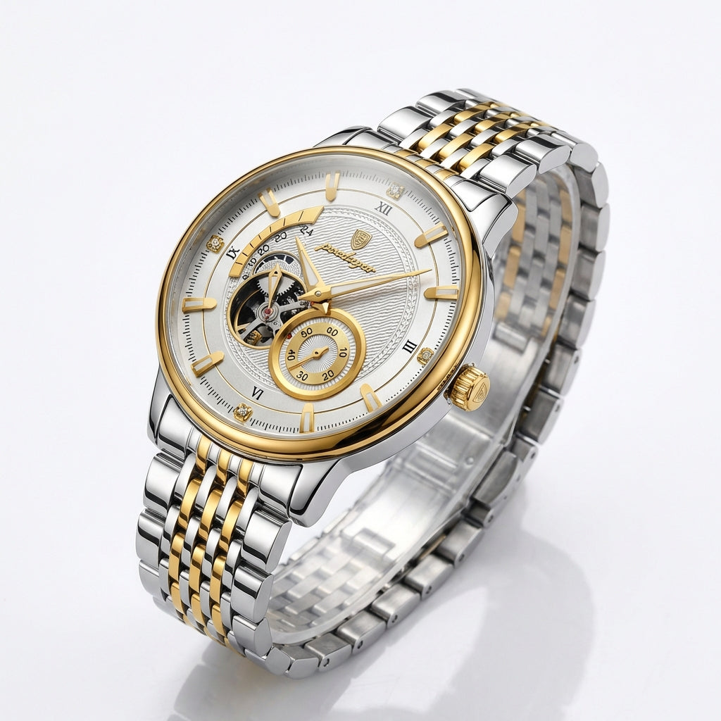 Reloj Poedagar Bicolor Esqueleto