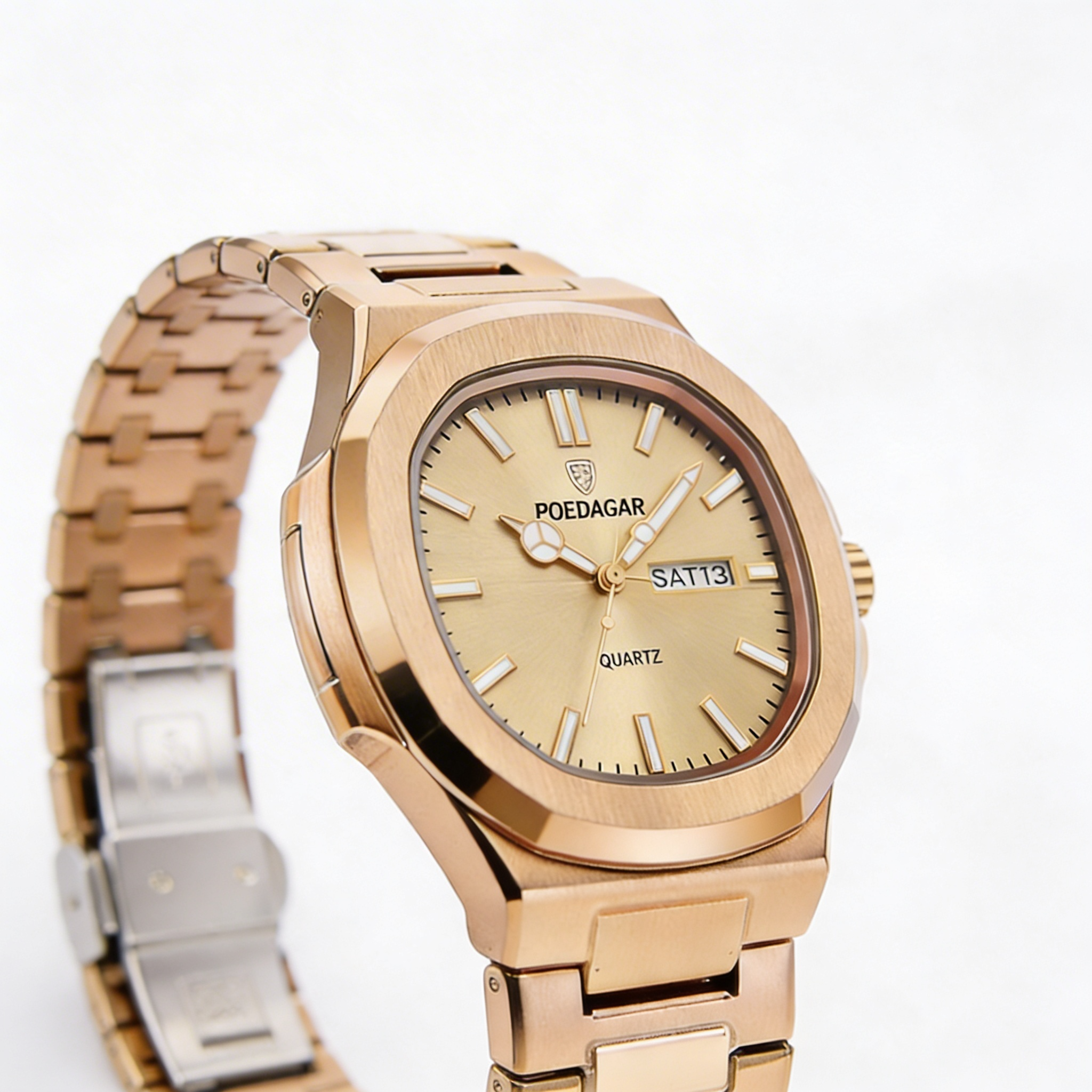 Reloj Poedagar Cuarzo Dorado