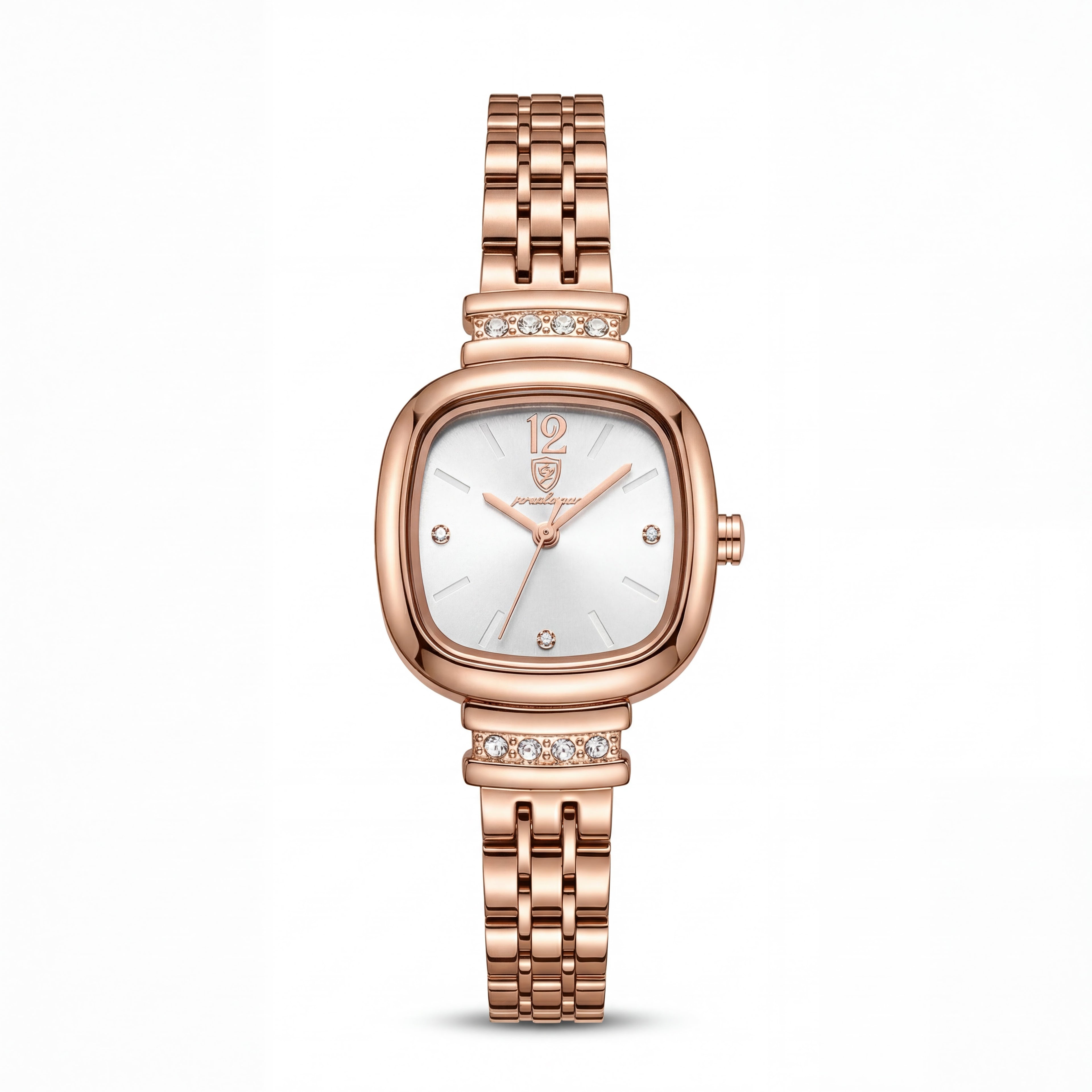 Reloj Poedagar Dama Oro Rosa con Cristales