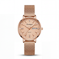 Reloj Poedagar Oro Rosa Malla Texturizada