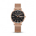 Reloj Poedagar Oro Rosa y Negro Malla