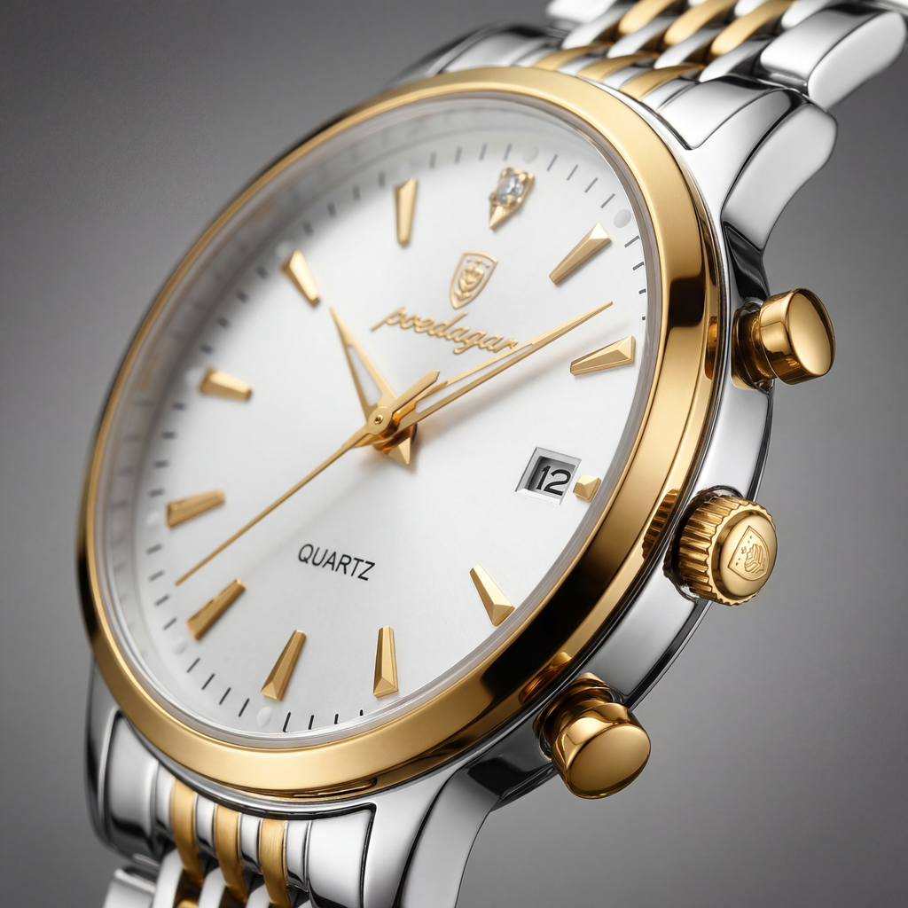 Reloj Poedagar Cuarzo Bicolor Clásico