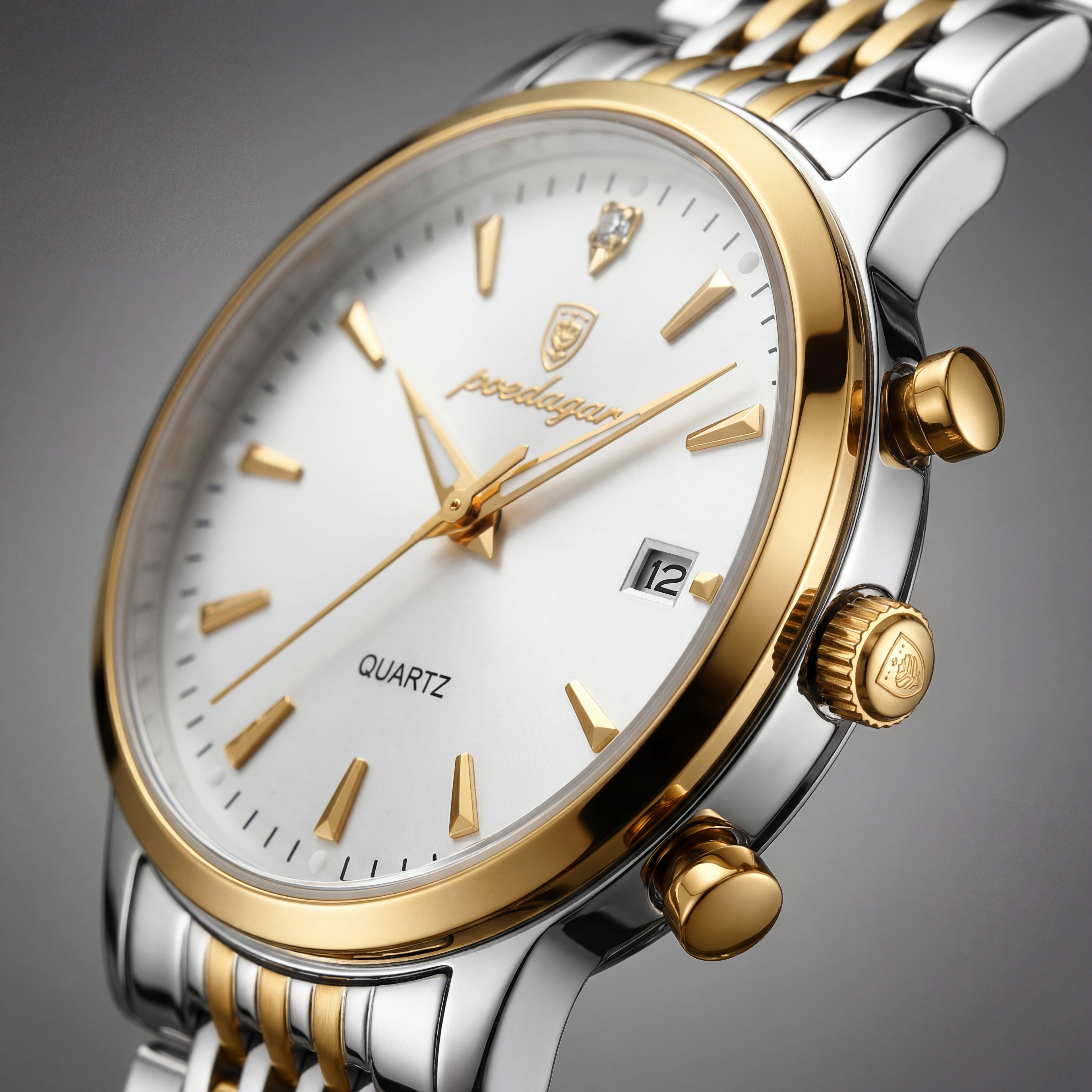 Reloj Poedagar Cuarzo Bicolor Clásico